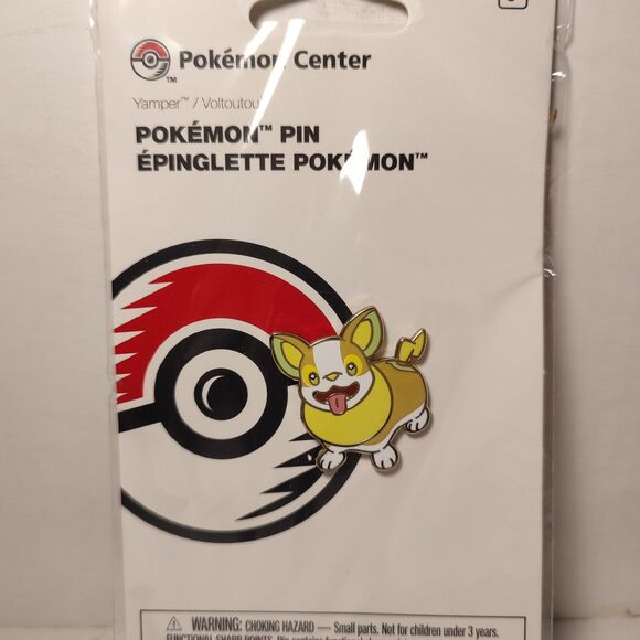 Pokemon TCG Yamper Enamel Pin Official Nintendo Collectible Lapel Badge - Picture 1 of 3